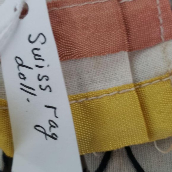 Vintage Polish/Poland Jointed Cloth Sawdust Doll Plastic Face Hair England - Picture 4 of 7